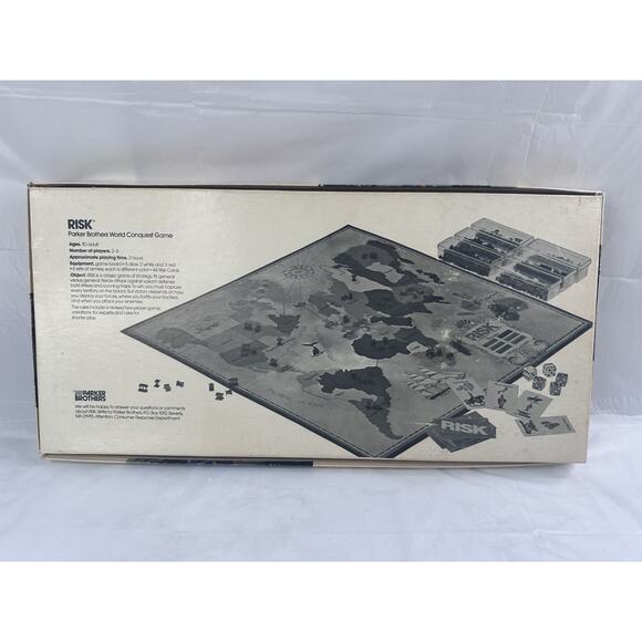 RISK Board Game Parker Brothers World Conquest Vintage 1975-1980 - Picture 8 of 8